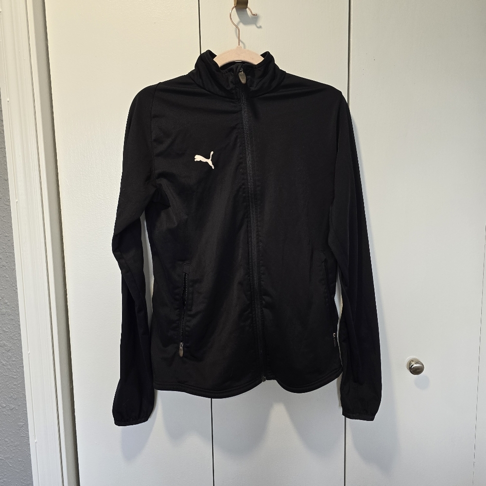 Puma Black Track Jacket Size Large